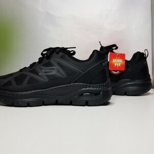 SKECHERS Men's Arch Fit Slip-Resistant Axte Work Sneakers  Size 12 Wide  NWT